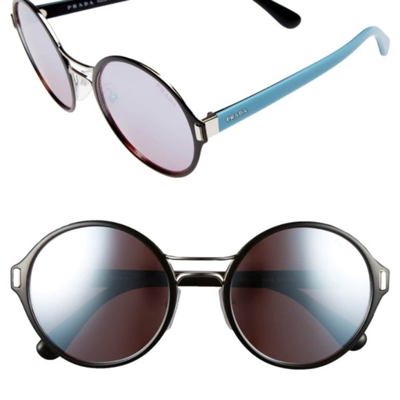 Prada Mirrored Round Sunglasses - Picture 1 of 8